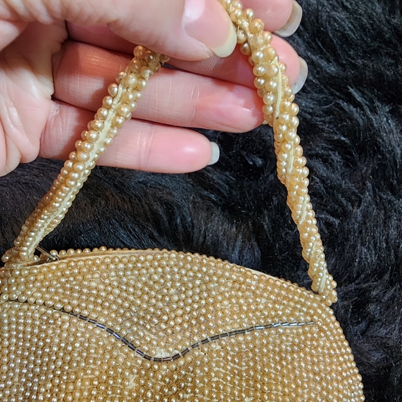 VINTAGE Small Beaded Evening Bag Clutch Made in Japan - Picture 6 of 14